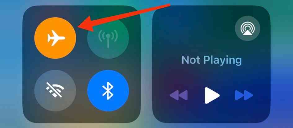 airplane mode ios